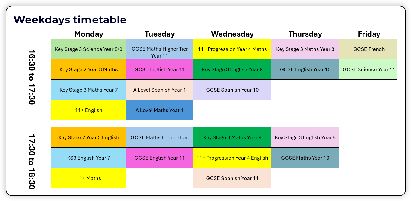 timetable-weekdays-2 timetable-weekdays